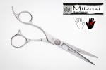Im Angebot: Linkshandschere MITZAKI-SHIDISHI ,eine Schere für alle Schnitttechniken, fester Fingerhaken,  HOHLSCHLIFF , perfekte Sliceschere